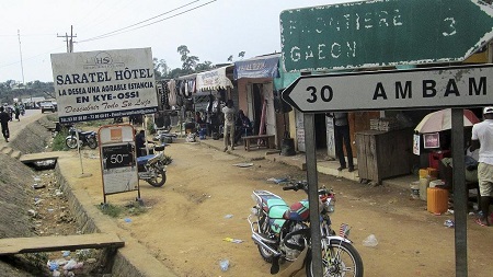 Kyé Ossi, ville camerounaise frontalière de la Guinée équatoriale