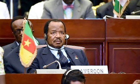 Le pr&eacute;sident Paul Biya participe &agrave; un sommet de l&rsquo;Union africaine &agrave; Malabo, en Guin&eacute;e &eacute;quatoriale. 26 juin 2014, . &copy;prc.cm