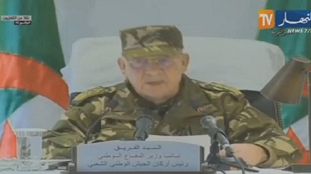 Le chef d‘état-major de l’armée Ahmed Gaïd Salah, actuel homme fort de l’Algérie