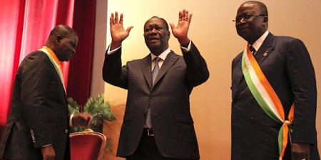 Alassane Dramane Ouattara, président de la côte d'ivoire  