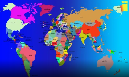 La carte du monde - Illustration