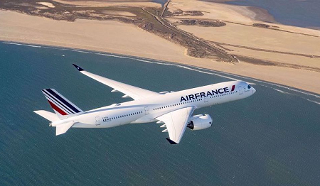 Un avion appartenant à la compagnie aérienne française, Air France. (Photo d’Archives)