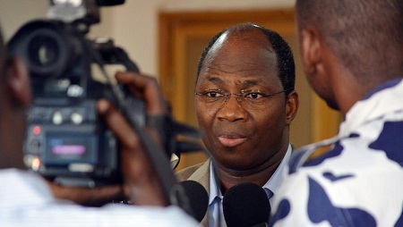 L'ex-ministre des Affaires étrangères burkinabè Djibrill Bassolé, à Ouagadougou, en juin 2013. © AHMED OUOBA / AFP