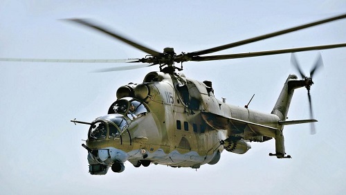 Un hélicoptère MI-24. (Image d'illustration) © Wikipedia/SSgt. Angelita Lawrence