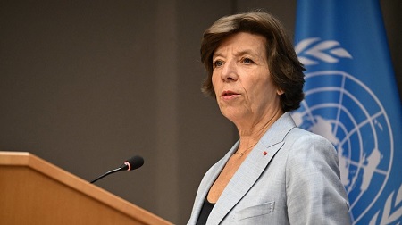Catherine Colonna, ministre des Affaires étrangères française à l'ONU le 18 septembre 2023. - AFP