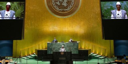 À l’ONU, Choguel Maiga a estimé que « la nouvelle situation née de la fin de Barkhane » place « le Mali devant le fait accompli ». © Crédit photo : KENA BETANCUR / AFP