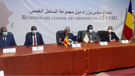 Réunion des ministres des Affaires étrangères du G5 Sahel à Nouakchott, Mauritanie, le 5 octobre 2020. RFI/Salem Mejbour