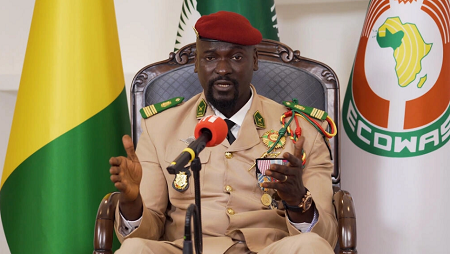 Mamadi Doumbouya, le président de la transition de Guinée. © RFI