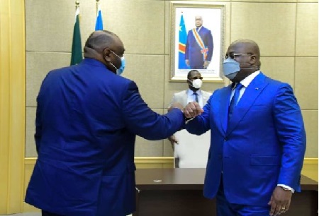 Le président congolais Félix Tshisekedi, a échangé mercredi avec l’ex-chef de guerre Jean-Pierre Bemba