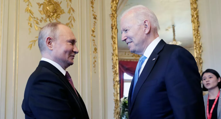  Le premier sommet entre Vladimir Poutine et Joe Biden à Genève  en Suisse, le 16 juin 2021. Photo: sputnik