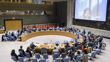 Le Conseil de sécurité de l'ONU. © Manuel ELIAS / UNITED NATIONS / AFP
