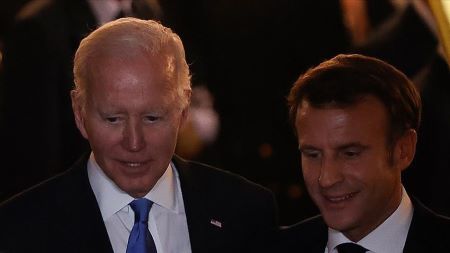 Le président américain Joe Biden, et son homologue français Emmanuel Macron 