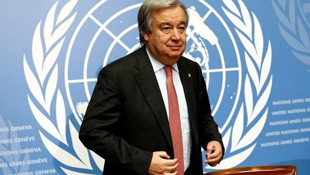 Le secrétaire général des Nations unies Antonio Guterres (image d'illustration). © REUTERS/Denis Balibouse/File photo