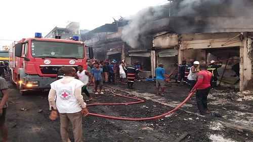 Biya "offre" 50000 euros en espèces aux victimes d'un incendie
