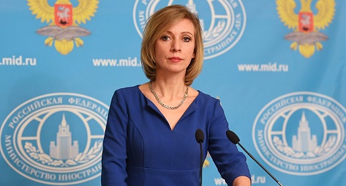 Maria Zakharova , la porte-parole de la diplomatie russe.© Sputnik . Catherine Chesnokova