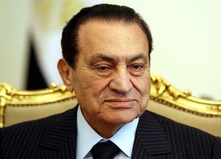 Le président égyptien Hosni Moubarak au Caire