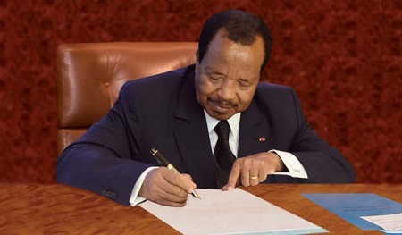Le chef de l’État camerounais, Paul Biya