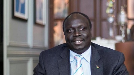 Le ministre sud-soudanais du Pétrole, Awou Daniel Chuang