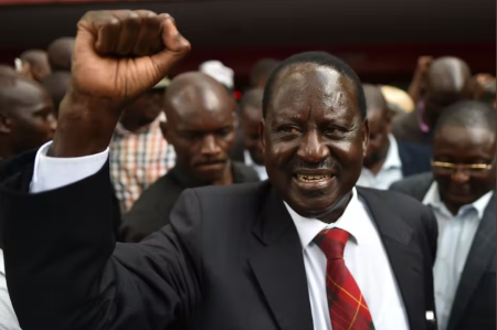Le Veteran politicien Kenyan Raila Odinga 