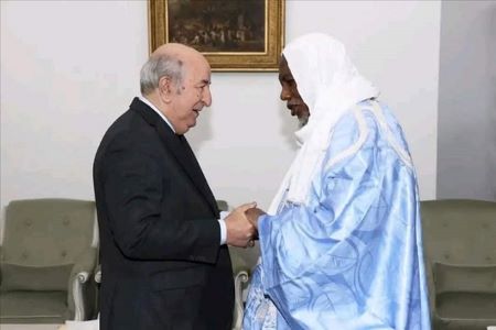 Le président Algérien Abdelmadjid Tebboune et l'imam Mahmoud Dicko