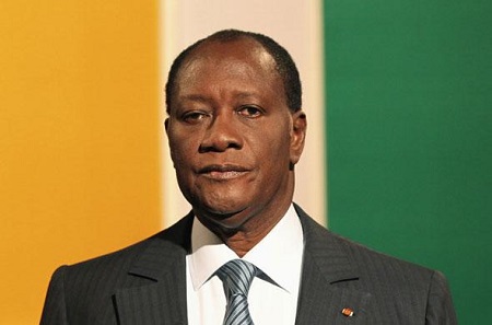 Le président de Côte d’Ivoire Alassane Ouattara 