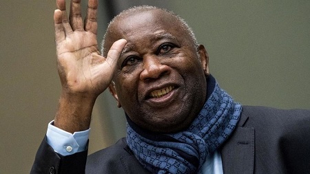 Laurent Gbagbo le 6 février 2020 devant la CPI. AFP/Jerry Lampen