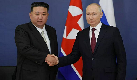 Vladimir Poutine et dirigeant nord-coréen Kim Jong-Un
