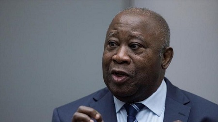 L’ex-président ivoirien Laurent Gbagbo, acquitté en 1ère instance par la Cour pénale internationale mais en liberté surveillée en Belgique 