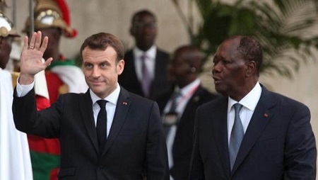 Le président ivoirien, qui brigue un troisième mandat controversé, était le vendredi aoùt 2020 en visite à Paris