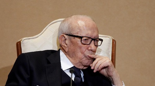 Le président tunisien, Béji Caid Essebsi. D. R.