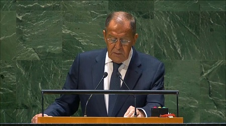 Sergueï Lavrov, ministre russe des affaires étrangères, à La Tribune de l’ONU  