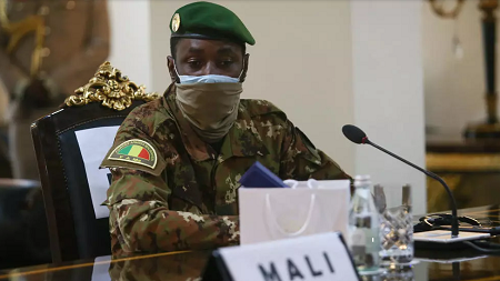 Assimi Goïta, le chef de la junte qui a pris le pouvoir au Mali le 18 août dernier (image d'illustration). Nipah Dennis / AFP
