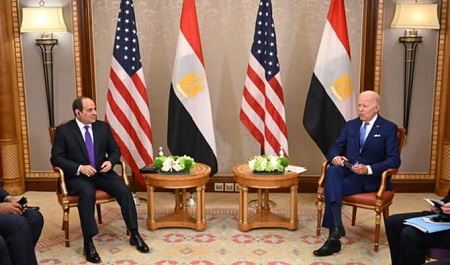 Le président américain Joe Biden et le président égyptien Abdel Fattah al-Sissi (Photo, AFP).