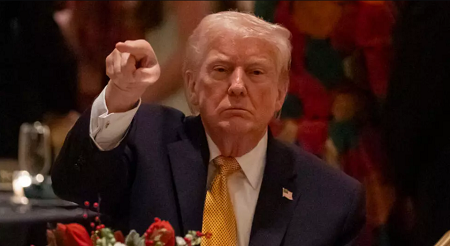 Donald Trump a annonc&eacute; de &laquo;nombreuses frappes contre l'&Eacute;tat islamique au Nigeria&raquo;, le 25 d&eacute;cembre 2025. &copy; Alex Brandon / AP