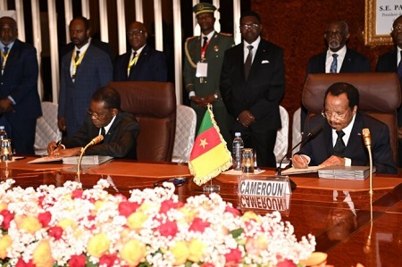 La Guin&eacute;e &eacute;quatoriale et le Cameroun signent des accords pour l&rsquo;exploitation conjointe des champs gaziers frontaliers