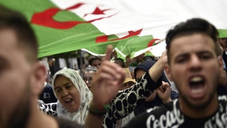 Manifestations à Alger, le 14 juin 2019. © RYAD KRAMDI / AFP