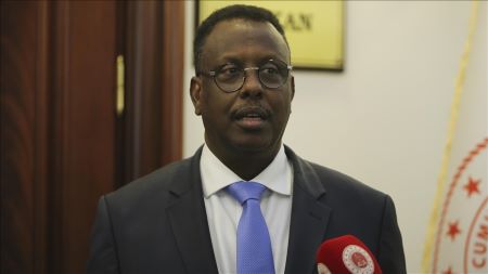 Le ministre somalien de la justice, Hassan Moallin Mohamud