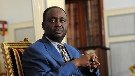 L'ex-président centrafricain, François Bozizé, en 2013. © AFP/Sia Kambou
