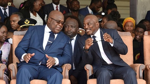  L’ancien président Jospeh Kabila et celui de son prédécesseur Félix Tshisekedi
