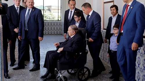 Le président algérien Abdelaziz Bouteflika, 81 ans et candidat à la présidentielle du 18 avril 