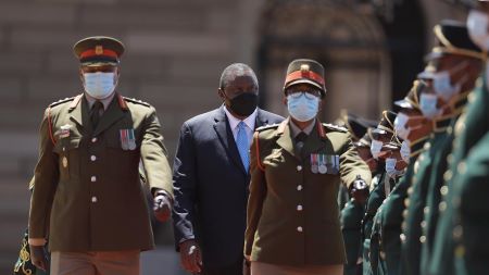 Visite d'Etat du président kényan Uhuru Kenyatta en Afrique du Sud 