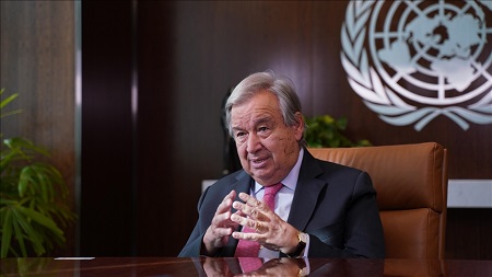 Antonio Guteress Le Secrétaire général de l'ONU António Guterres 