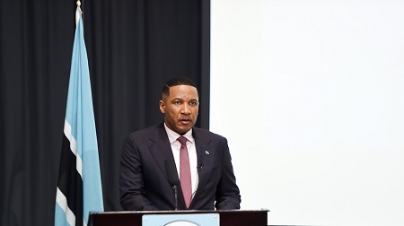 Le président Botswanais, Duma Boko