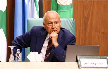 Le secrétaire général de la Ligue arabe Ahmed Aboul Gheit - Photo Service de presse du ministère russe des Affaires étrangères