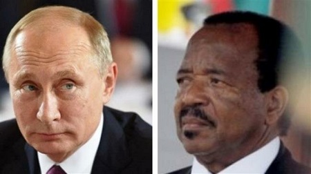 Soutien de Poutine à Biya face aux Anglo-Saxons qui veulent démembrer le Cameroun