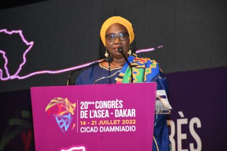 Aissatou Sophie Gladima, ministre du pétrole et des énergies lors de la cérémonie d’ouverture officielle du 20ème congrès de l’ASEA 