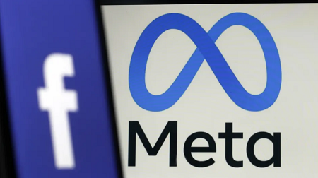 Les logos Facebook et Meta. Capture d'écran