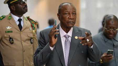 Le président guinéen Alpha Condé 