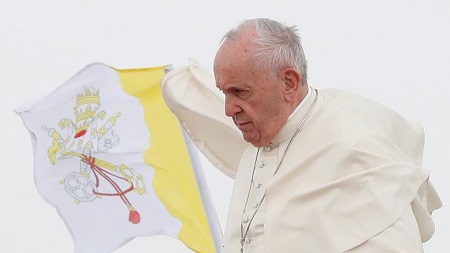 Le pape est arrivé lundi à Maurice pour une visite-éclair 