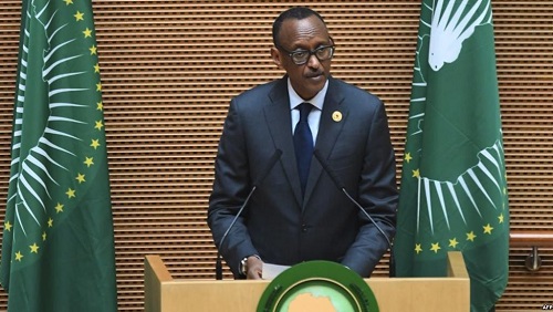 Paul Kagame, président du Rwanda, ici au sommet de l'UA à Addis-Abeba, Ethiopie, en novembre 2018 (illustration). © © AFP